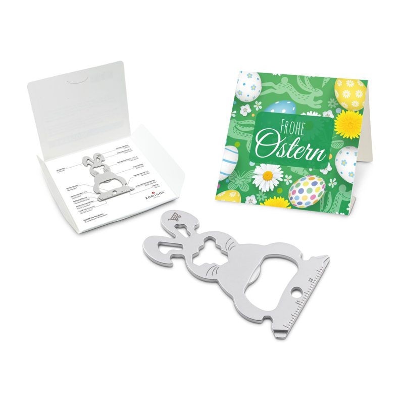 ROMINOX® Key Tool Bunny / Hase (16 Funktionen) im Motiv-Mäppchen