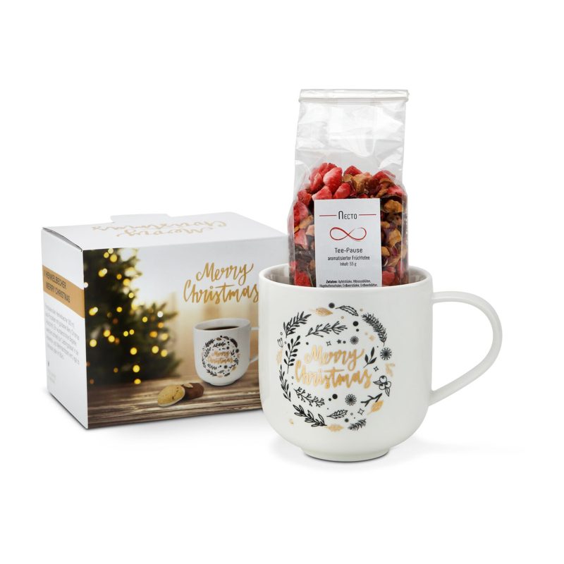 Weihnachtliche Teetasse – weitere Ansicht