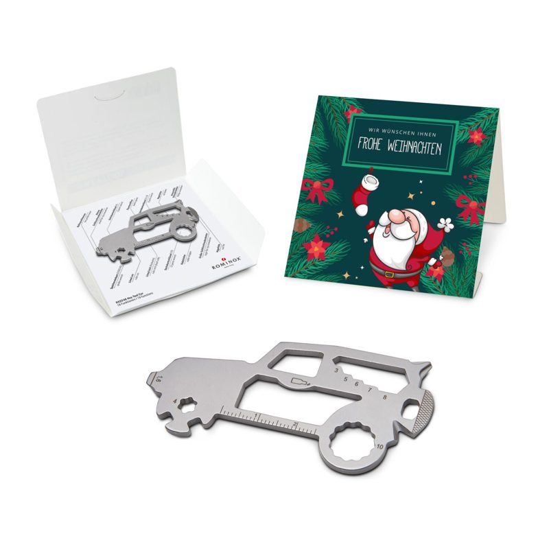 ROMINOX® Key Tool SUV / Auto (19 Funktionen) im Motiv-Mäppchen Frohe