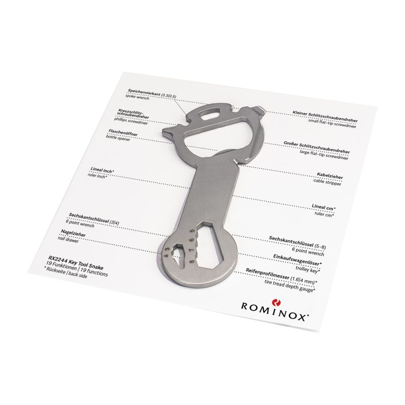 ROMINOX® Key Tool Snake (19 Funktionen) im Motiv-Mäppchen Osterhase – weitere Ansicht