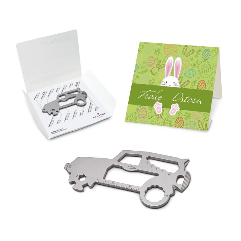 ROMINOX® Key Tool SUV / Auto (19 Funktionen) im Motiv-Mäppchen