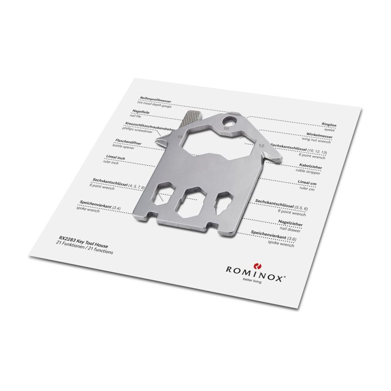 ROMINOX® Key Tool House / Haus (21 Funktionen) im Motiv-Mäppchen – weitere Ansicht