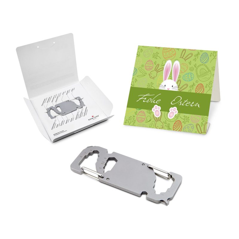 ROMINOX® Key Tool Link (20 Funktionen) im Motiv-Mäppchen Osterhase