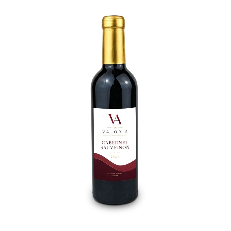 Französischer Cabernet Sauvignon Trocken - Kapselfarbe Gold, 0,375 l – weitere Ansicht