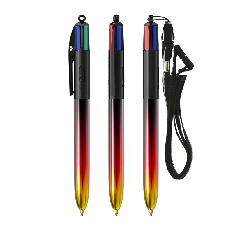BIC® 4 Colours® Flags Collection + lanyard