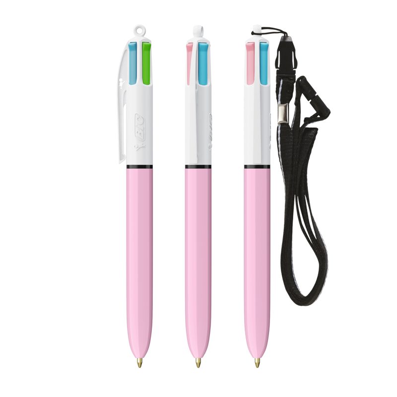 BIC® 4 Colours Fashion Kugelschreiber + Lanyard – weitere Ansicht