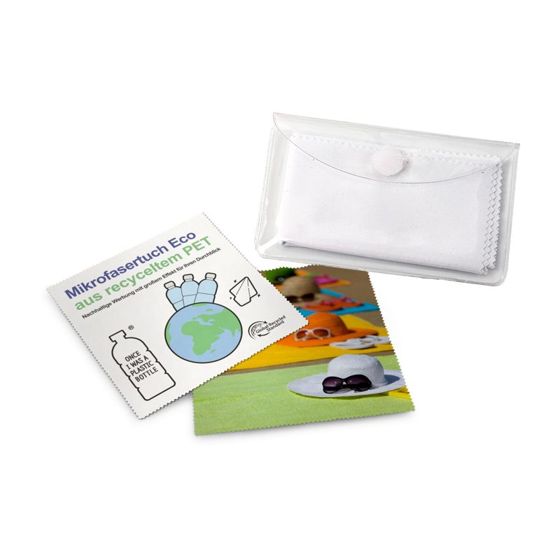 Brillenputztuch rPET - Mikrofasertuch 15 x 15 cm
