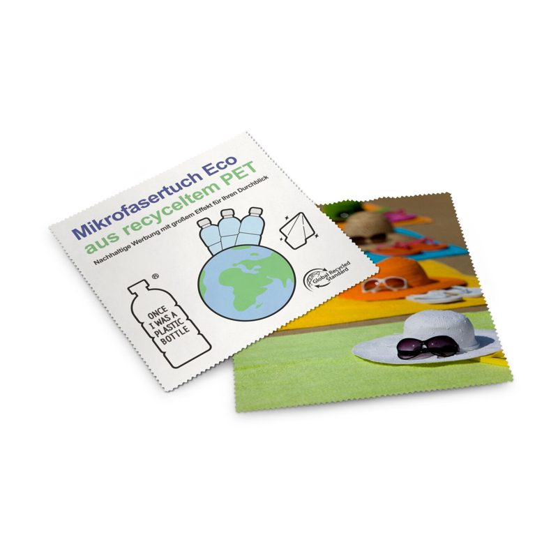 Brillenputztuch rPET - Mikrofasertuch 18 x 18 cm – weitere Ansicht