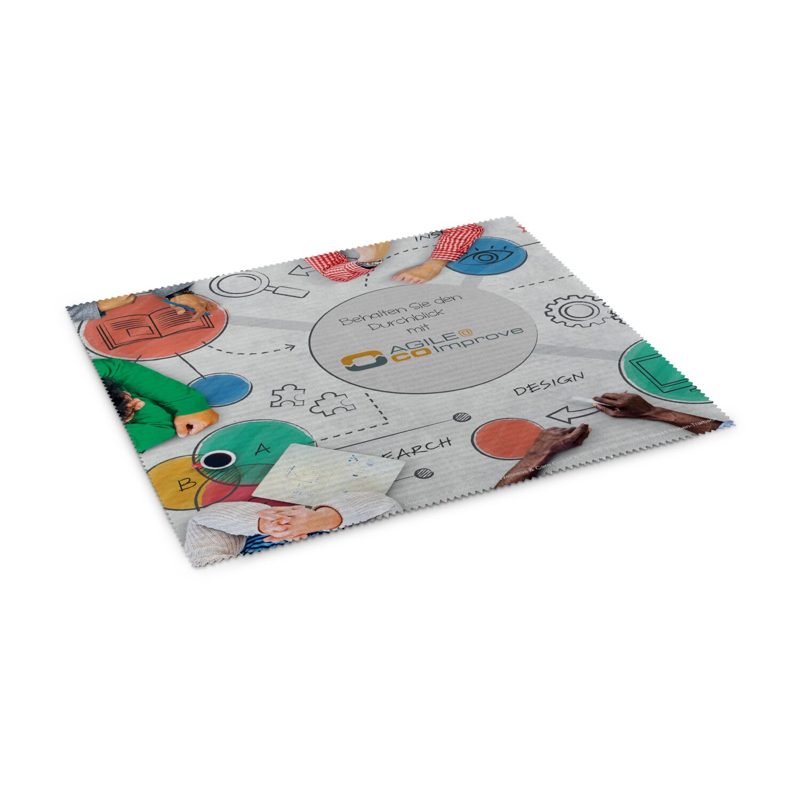 Mousepad 4in1 aus Mikrofaser, mit Anti-Rutsch Noppen, 20 x 23 cm – weitere Ansicht