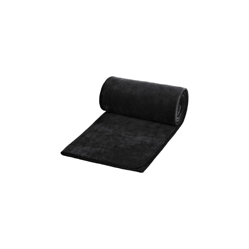 Fleecedecke Basic schwarz - 120 x 150 cm, 180 g/m²
