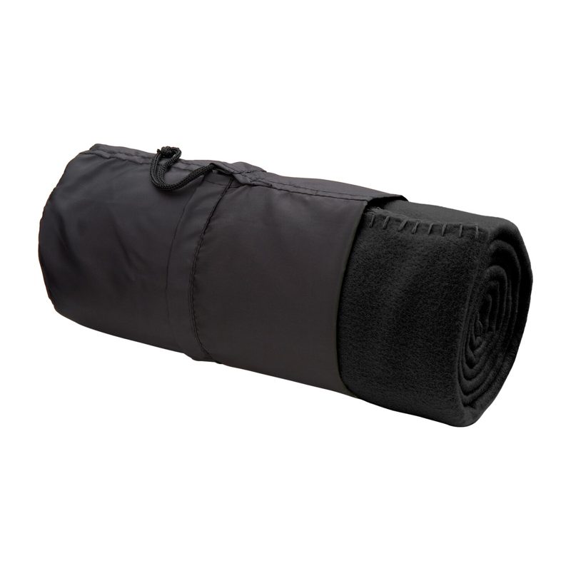 Fleecedecke Basic schwarz - 120 x 150 cm, 180 g/m² – weitere Ansicht