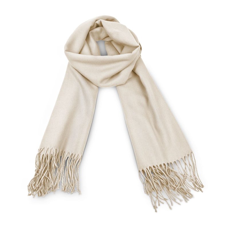 Schal Modena beige - 60 x 180 cm, 230 g/m² – weitere Ansicht