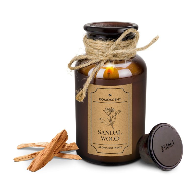 ROMOSCENT® Aromakerze Apothekerflasche – weitere Ansicht