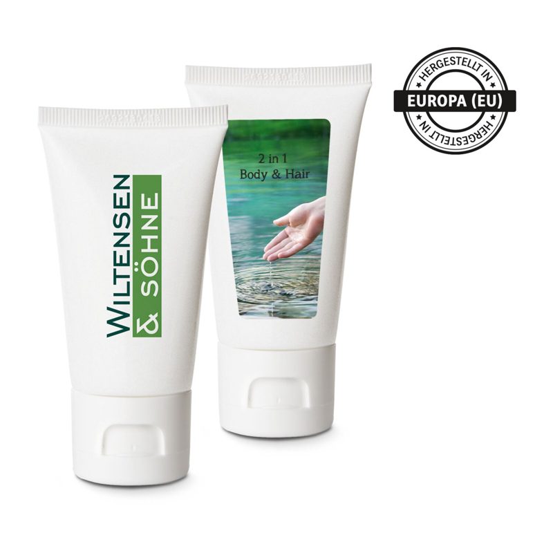 Pflegetube Basic 50 ml - 2in1 Duschgel Body & Hair sensitiv mit Aloe
