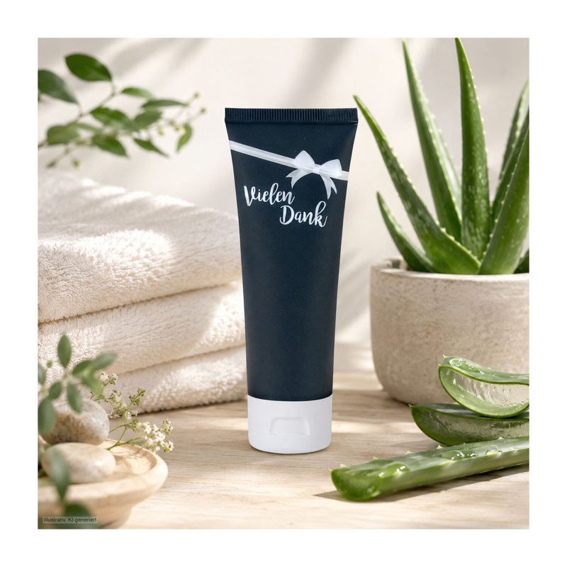 Pflegetube Vielen Dank - 75 ml Hand- & Nagelcreme ALOE VERA SENSITIV – weitere Ansicht