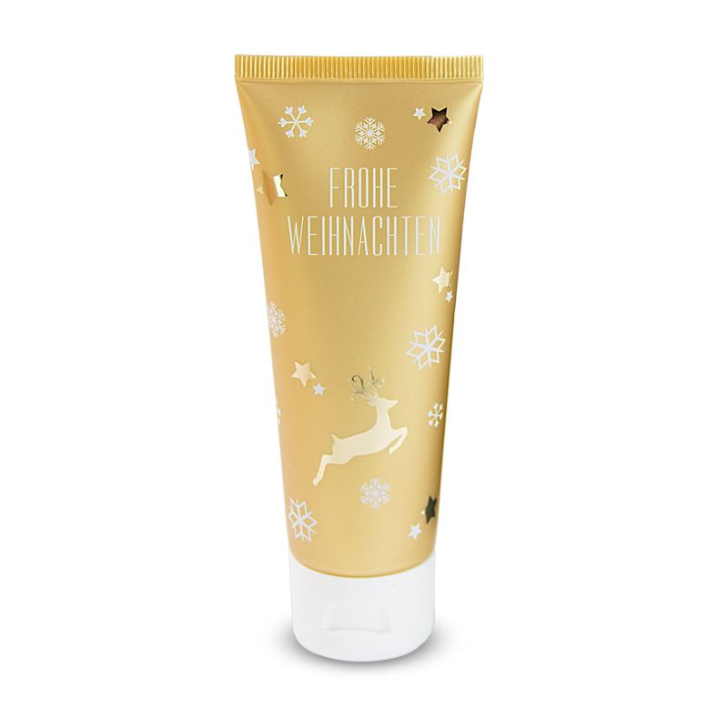 Pflegetube Frohe Weihnachten - 75 ml Hand- & Nagelcreme ALOE VERA