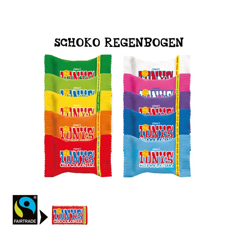 Adventskalender mit Tony's Schokolade, Inlay aus Papier – weitere Ansicht
