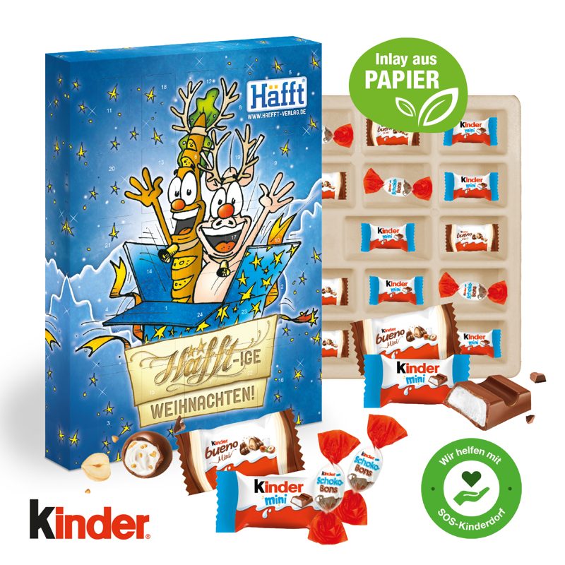 Adventskalender kinder® „Happy Moments“, Inlay aus Papier