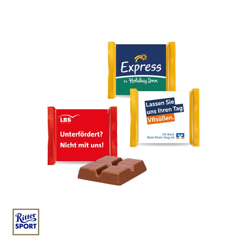 Ritter SPORT "Mini" mit Werbebanderole, Express