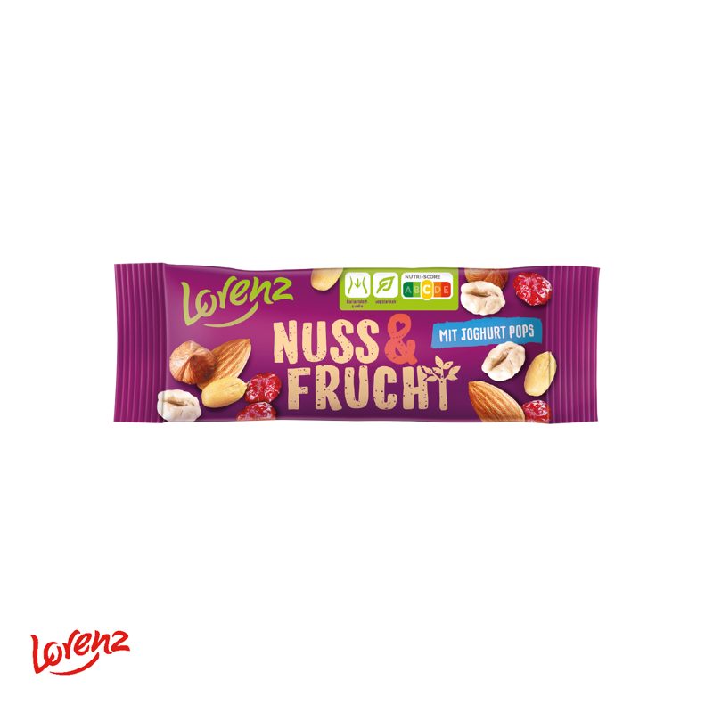Lorenz Nuss & Frucht im Werbeschuber – weitere Ansicht