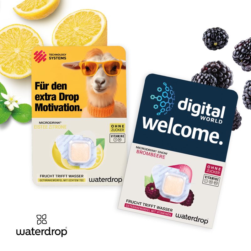 Werbekarte waterdrop®