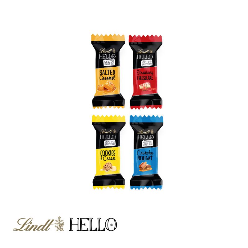 3D Präsent "Container" mit Lindt HELLO Mini – weitere Ansicht