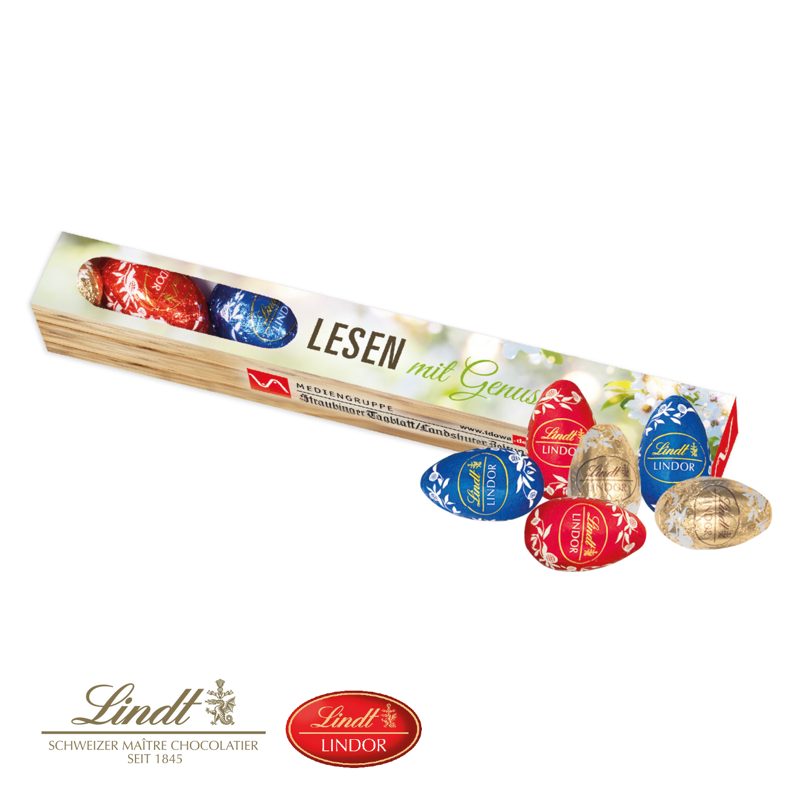 Eier Parade mit Lindt Schokolade