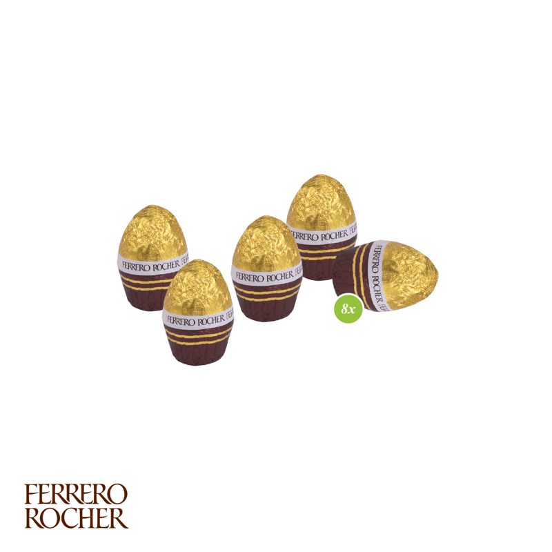 3D Präsent Häschen mit FERRERO Rocher Ostereier – weitere Ansicht