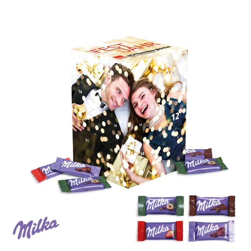 Adventskalender Cube "XL" mit Milka Schokolade