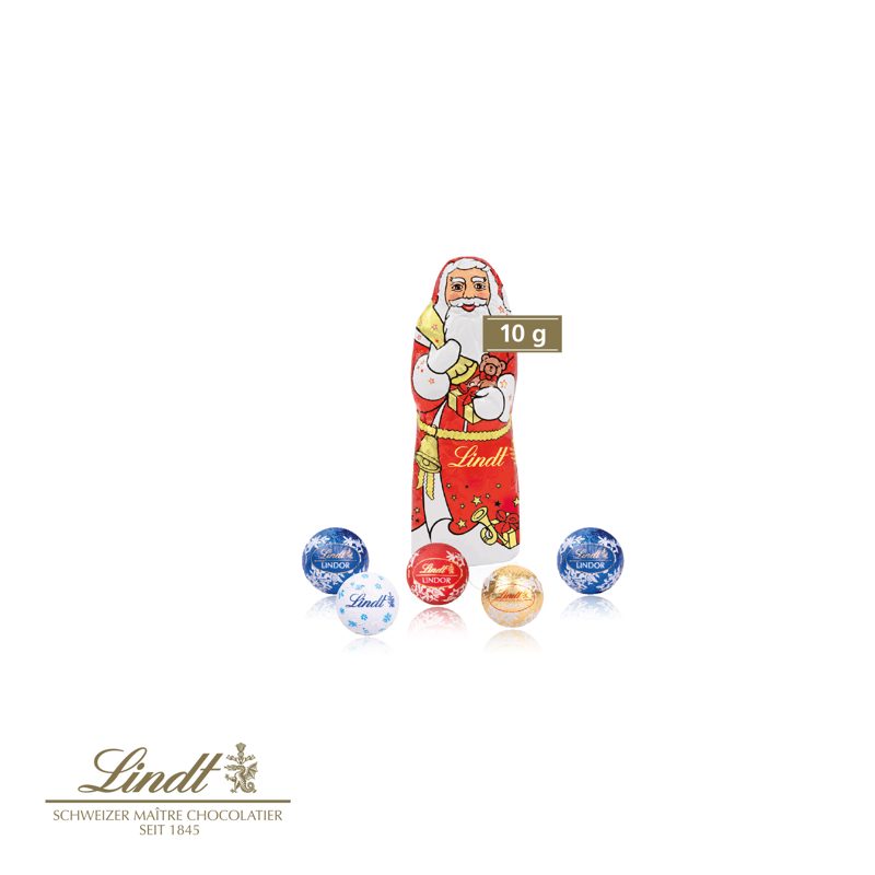 3D Präsent "Transporter" mit Lindt Minis und Nikolaus – weitere Ansicht