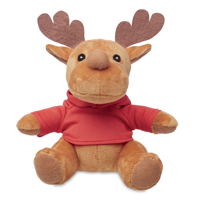 Plüsch-Rentier mit Hoody Rudolph