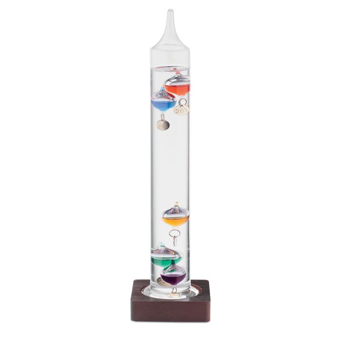 Galileo Thermometer Glas 28cm – weitere Ansicht