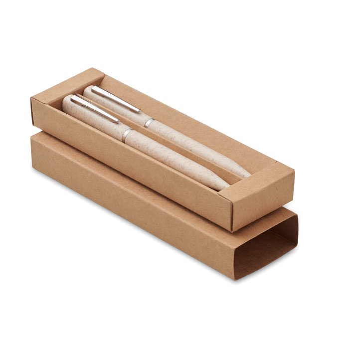 Schreibgeräte-Set Stroh/ABS Peat