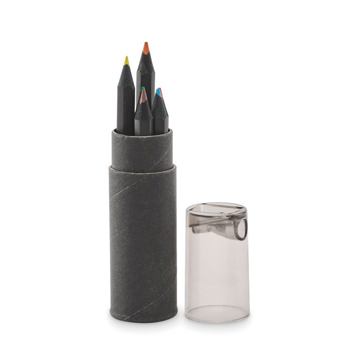 Buntstifte-Set mit Anspitzer Negro