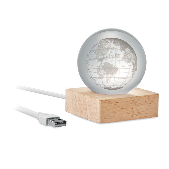 LED-Glaskugel Globus Globe Light