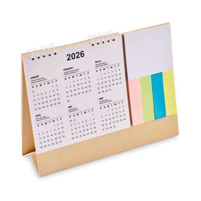Tischkalender mit Memoblock Calendoo