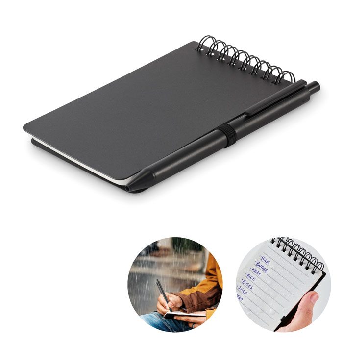 Wasserabweisender Notizblock Kit