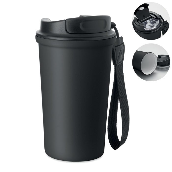 Becher recy. Edelstahl 400ml Nakano
