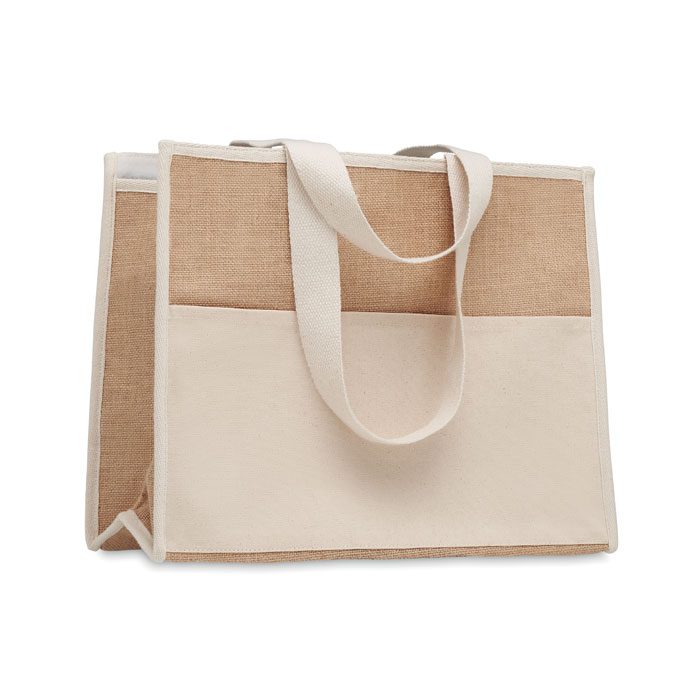 Jute-Canvas Shopping Tasche Campo De Geli