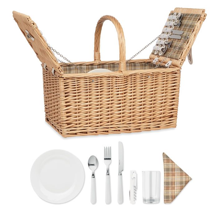 Picknickkorb aus Korbweide Mimbre Plus