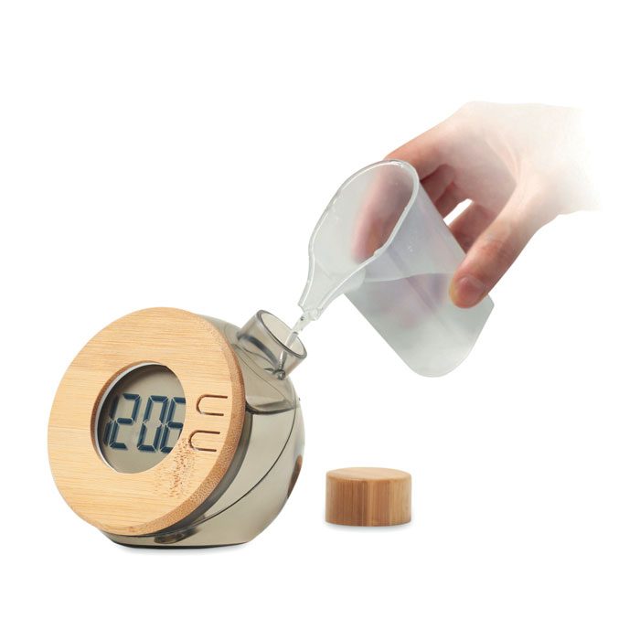 Wasserbetriebene LCD-Uhr Droppy Lux