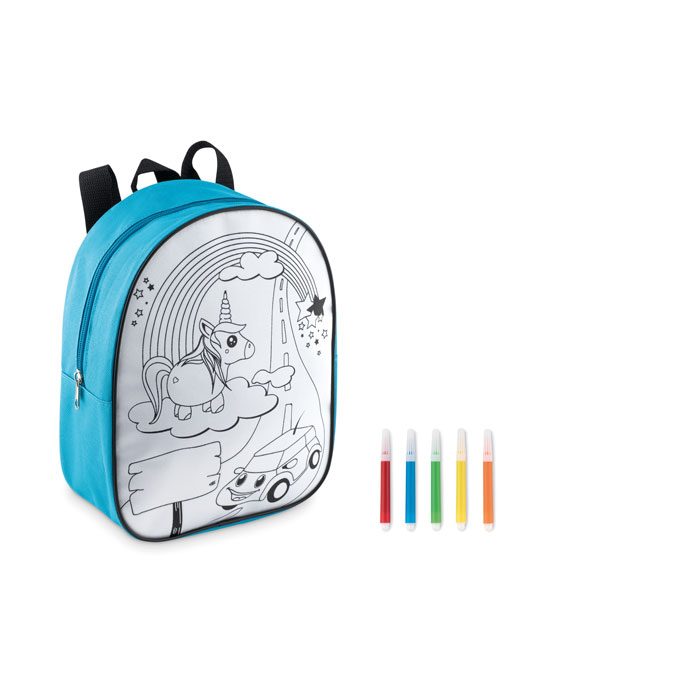 Rucksack mit 5 Filzstiften Backsketchy