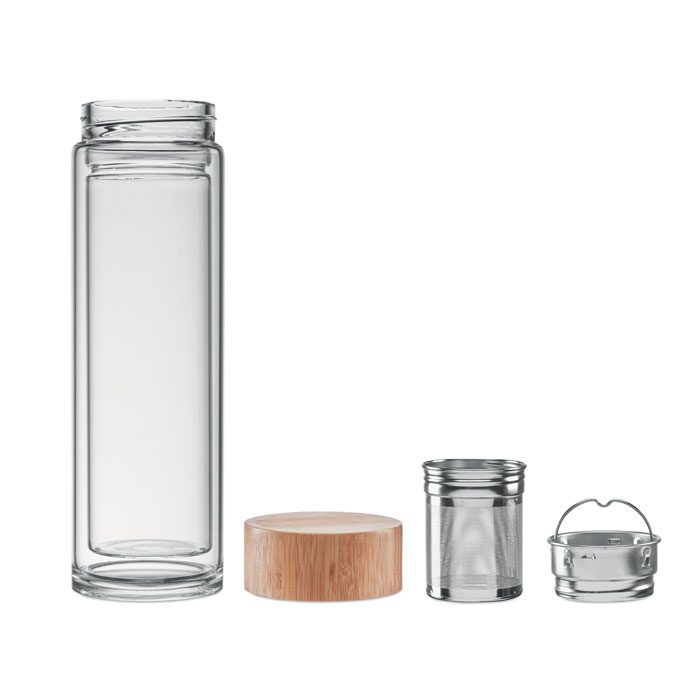 Doppelwandige Trinkflasche 420ml Batumi Glass – weitere Ansicht