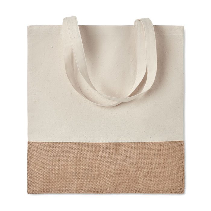Einkaufstasche mit Jutebesatz India Tote