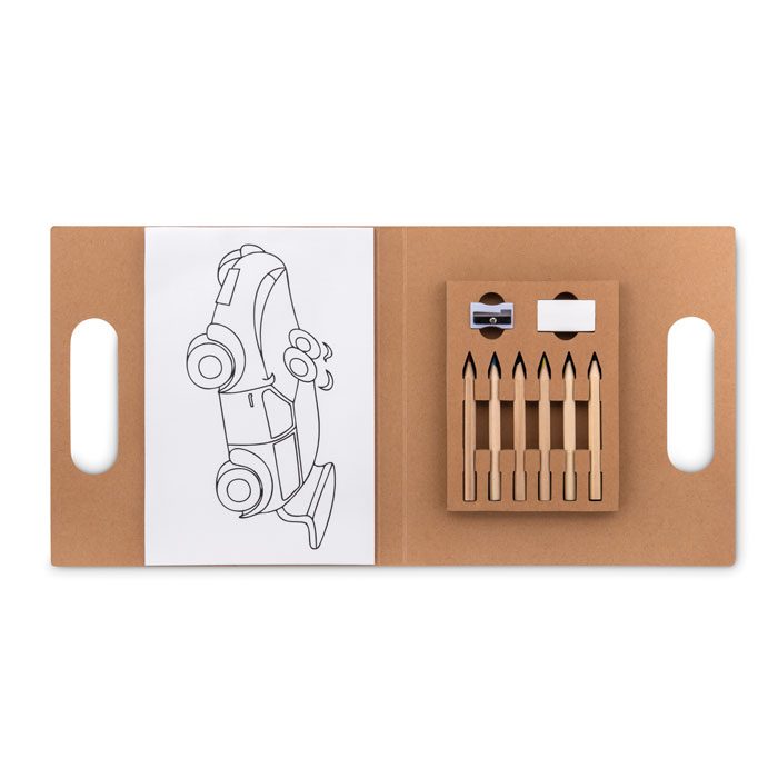 Malset mit 6 Buntstiften FOLDER2 Go