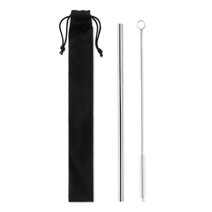 Edelstahl Trinkhalme-Set Cold Straw
