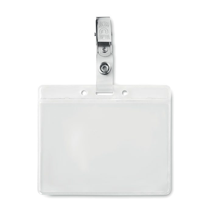 Transparente Kartenhülle Clipbadge