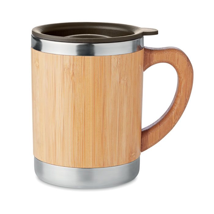 Dubbelwandige drinkbeker 300ml Mokka