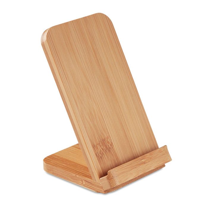 Draadloze bamboe oplaadstation Wirestand