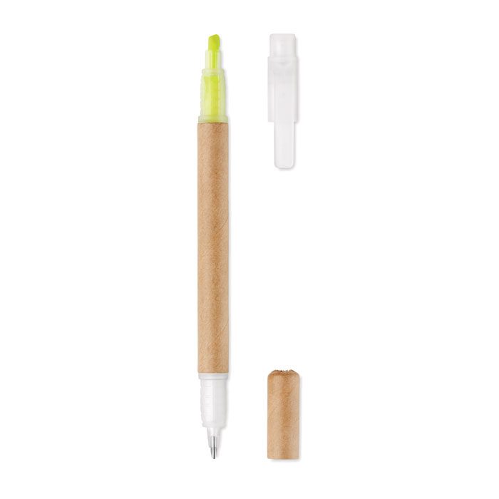 Kugelschreiber mit Textmarker Duo Paper